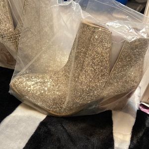 Not Rated glitter booties